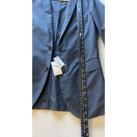 J Crew Jacket Mens Size XS NEW Cotton Unstructured Blue Casual Blazer Sportscoat - Picture 6 of 11
